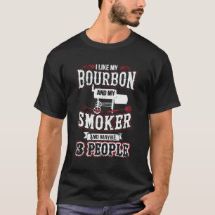 Camiseta Eu Gosto Do Meu Fumador Bourbon E De Três Pessoas