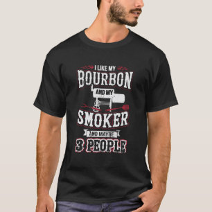 Camiseta Eu Gosto Do Meu Fumador Bourbon E De Três Pessoas