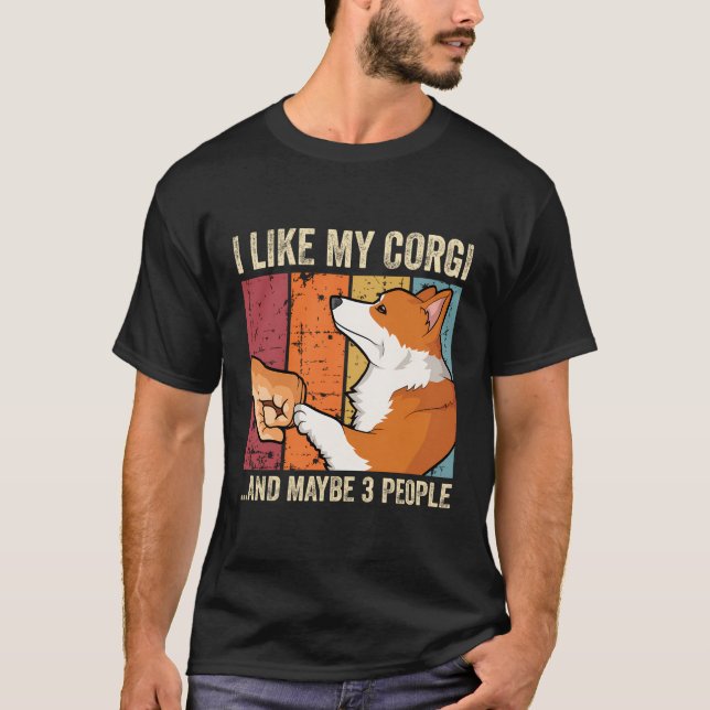 Camiseta Eu Gosto Do Meu Galês Corgi (Frente)