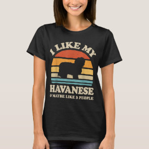 Camiseta Eu Gosto Do Meu Havanês E Talvez De Três Pessoas D
