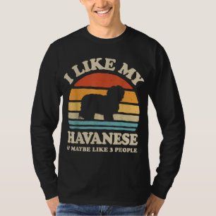 Camiseta Eu Gosto Do Meu Havanês E Talvez De Três Pessoas D