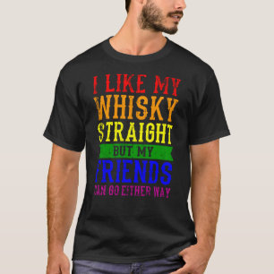 CAMISETA EU GOSTO DO MEU HETERO LGBT MÊS LGBTQ