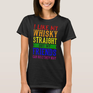 CAMISETA EU GOSTO DO MEU HETERO LGBT MÊS LGBTQ