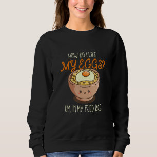 Camiseta Eu Gosto do Meu Ovo no Meu Arroz Frito Cozinhando 
