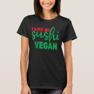 Camiseta Eu Gosto Do Meu Sushi Vegan Raglan