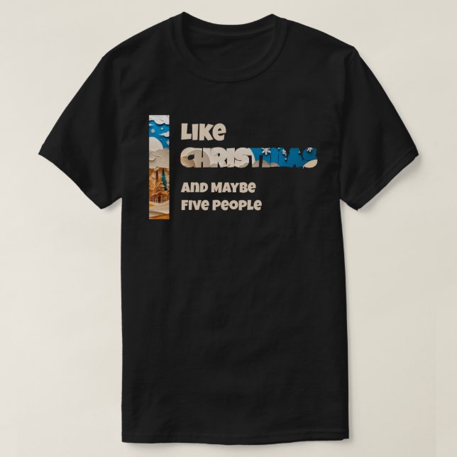 Camiseta Eu gosto do Natal (Frente do Design)