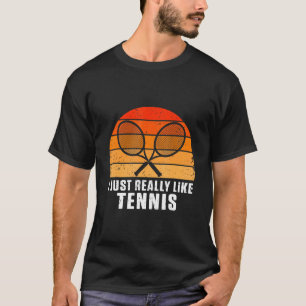Camiseta Eu Gosto Do Tênis Retro Vintage Racket Ball Court