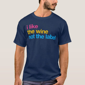 Camiseta Eu gosto do vinho, não do rótulo Panseual Pride LG