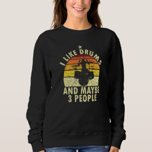 Camiseta Eu Gosto Dos Meus Tambores E Talvez 3 Pessoas De D