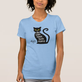 Camiseta Eu Gosto Mais De Gatos Do Que De Pessoas