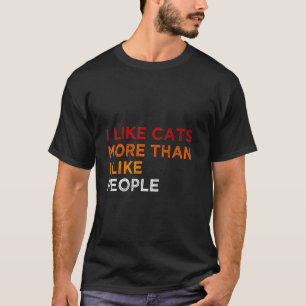 Camiseta Eu Gosto Mais de Gatos do Que de Pessoas Fofinho G