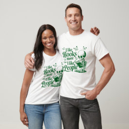 Camiseta Eu Gosto Mais de Livros - Amante de Livros