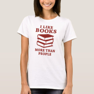 Camiseta Eu Gosto Mais de Livros do Que de Pessoas