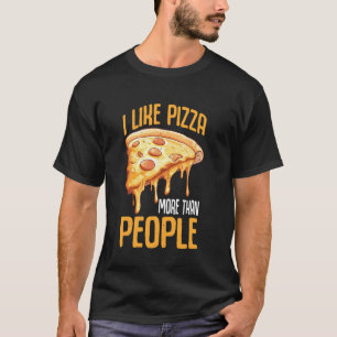 Camiseta Eu Gosto Mais de Pizza do que de Pessoas Introvert