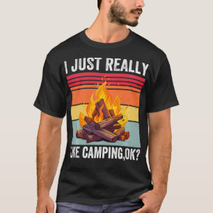Camiseta Eu Gosto Muito De Acampar Muito Bem Acampar O Amor