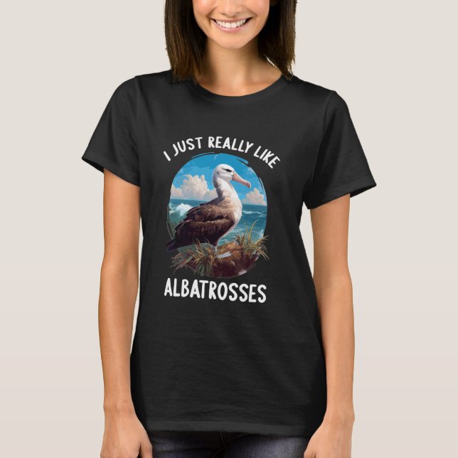 Camiseta Eu gosto muito de Albatrosses Albatroz (Frente)
