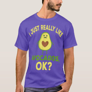 Camiseta Eu Gosto Muito De Avocados, Engraçada Lover