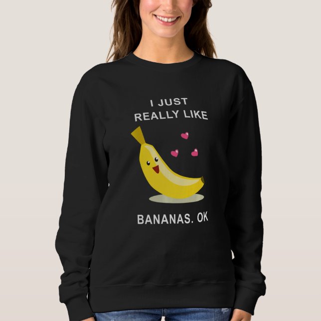 Camiseta Eu Gosto Muito De Bananas Ok Premium 2 (Frente)