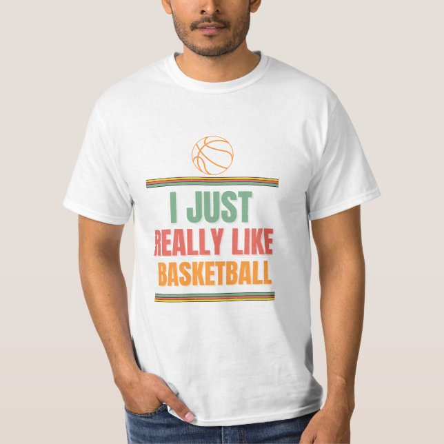 Camiseta Eu gosto muito de basquete (Frente)