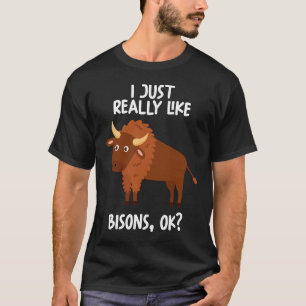 Camiseta Eu Gosto Muito De Bisons.