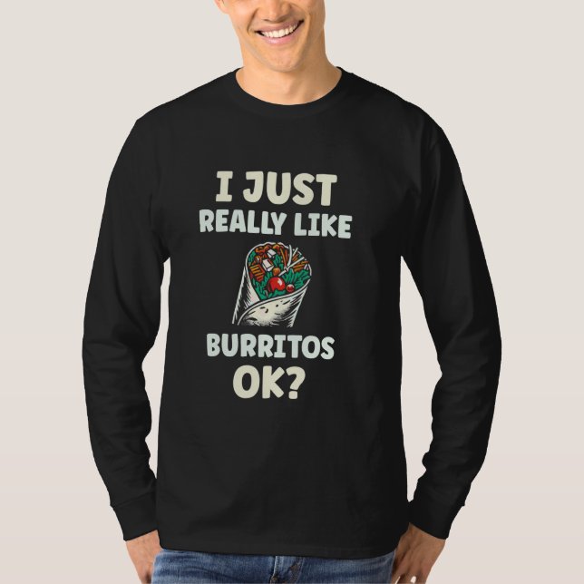 Camiseta Eu Gosto Muito De Burritos. (Frente)