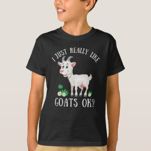 Camiseta Eu gosto muito de cabras, ok? amante de cabra engr