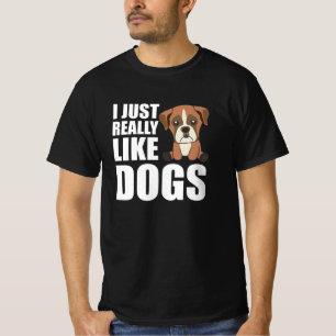 Camiseta Eu Gosto Muito De Cachorros Bonitos De Cachorro Ma
