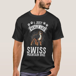 Camiseta Eu gosto muito de Cachorros de Montanha Suíços