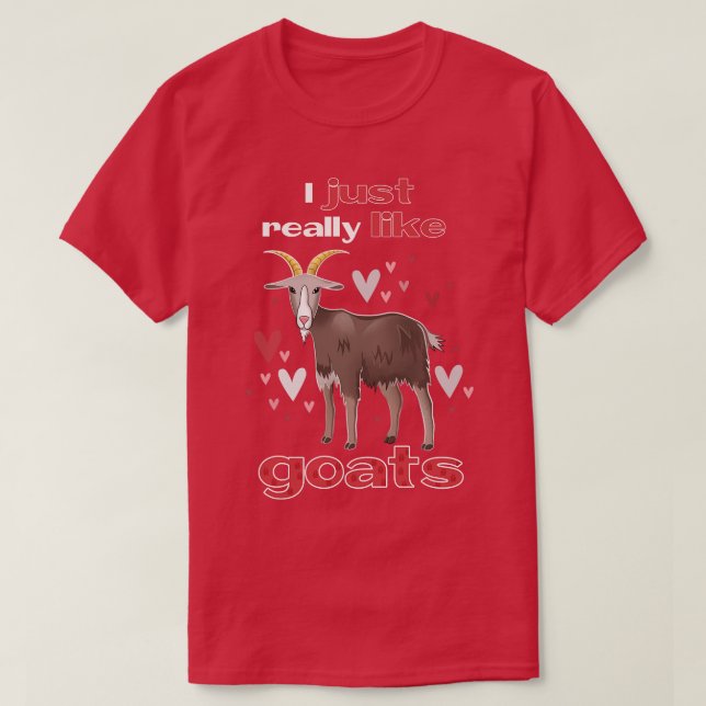 Camiseta Eu Gosto Muito De Caprinos (Frente do Design)