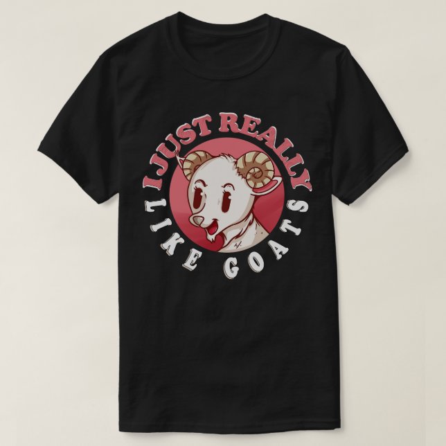 Camiseta Eu Gosto Muito De Caprinos 1 (Frente do Design)