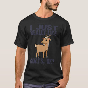 Camiseta Eu Gosto Muito De Caprinos Farmantes De Fazendas D