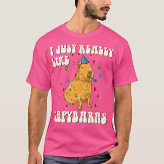 Camiseta Eu Gosto Muito De Capybara Birthday