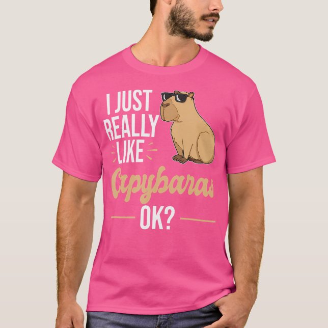 Camiseta Eu Gosto Muito De Capybaras Capybara (Frente)