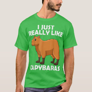 Camiseta Eu Gosto Muito De Capybaras Encantada Capybara W