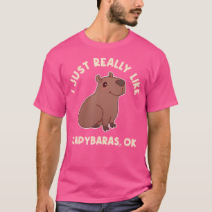 Camiseta Eu Gosto Muito De Capybaras Ok