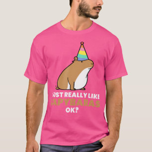 Camiseta Eu Gosto Muito De Capybaras Ok
