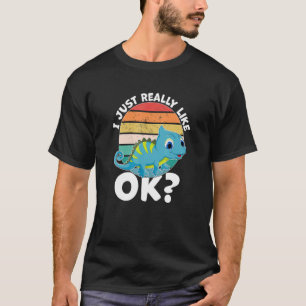 Camiseta Eu Gosto Muito De Chameleon Lizard Reptile