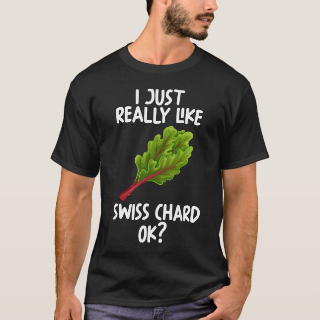 Camiseta Eu Gosto Muito De Chard Suíço Ok (Frente)