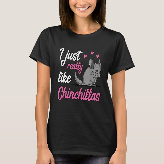 Camiseta Eu Gosto Muito De Chinchillas (Frente)