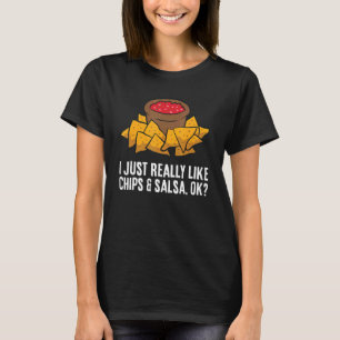 Camiseta Eu Gosto Muito De Chips E Salsa Ok Tortilla Chi