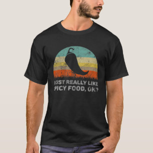 Camiseta Eu Gosto Muito De Comida Espicosa, Muito Engraçado
