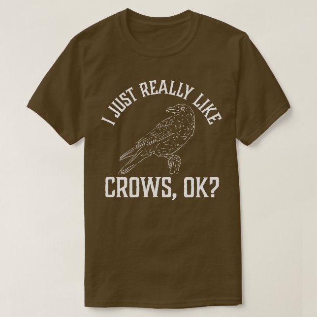 Camiseta Eu Gosto Muito De Corvos (Frente do Design)
