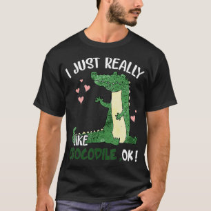 Camiseta Eu Gosto Muito De Crocodilo, Ok Para Amantes De Cr
