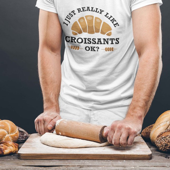 Camiseta Eu Gosto Muito De Croissants Ok (croissant shirt)