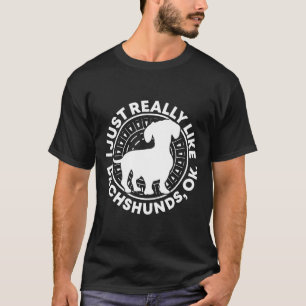Camiseta Eu Gosto Muito De Dachshances Legal Dachshund
