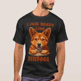 Camiseta Eu Gosto Muito De Dingoas, Amantes De Cachorros
