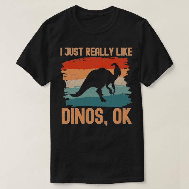 Camiseta Eu gosto muito de Dinos ok 1 (Frente do Design)