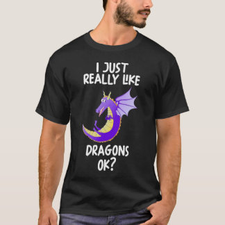 Camiseta Eu Gosto Muito De Dragões.