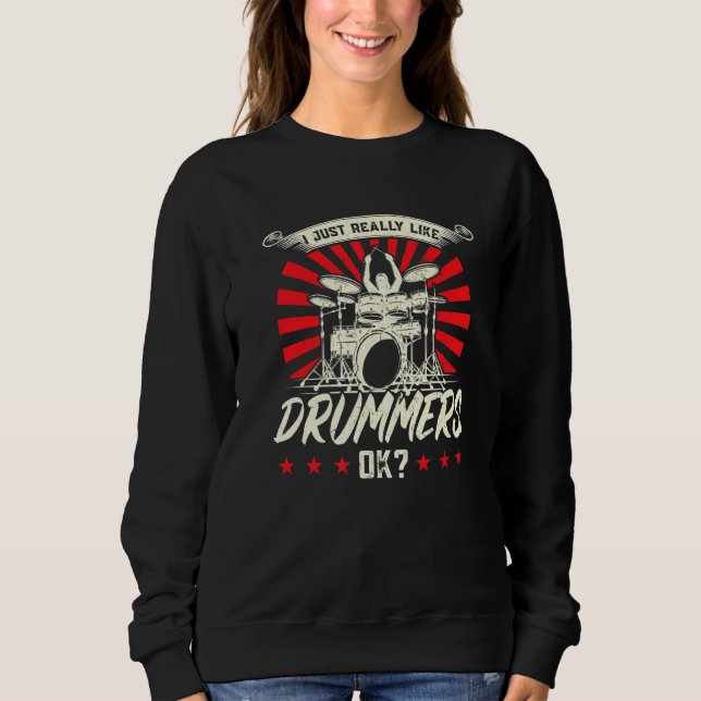 Camiseta Eu Gosto Muito De Drummers Drum Drummer (Frente)