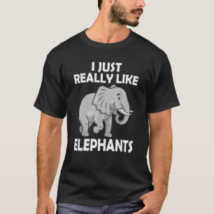 Camiseta Eu Gosto Muito De Elefantes De Elefantes De Circo